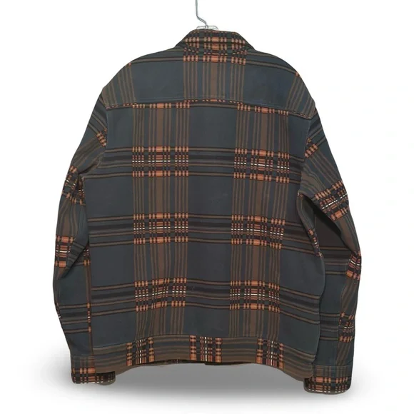 Filson Men's Plaid Jacket - Green and Orange - Picture 4 of 4